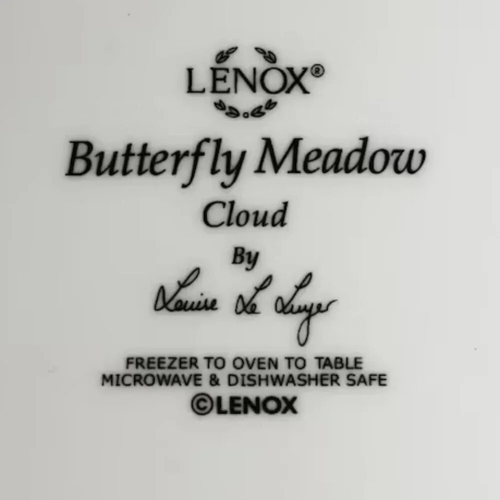 Like New Lenox Butterfly Meadow Cloud 10 7/8